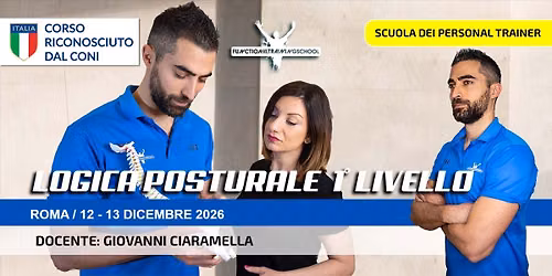 Corso LOGICA POSTURALE 1\u00b0 Liv., Roma 12-13 Dicembre 2026 