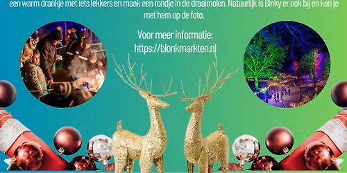 kerstmarkt tijdens lichtjesparade