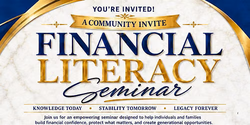 You're Invited: Financial Literacy Seminar
