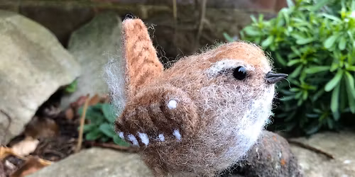 Needle felt wren workshop cheddar