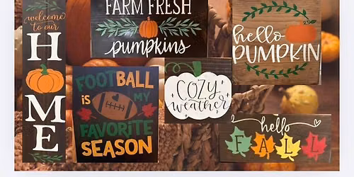 Fall\/Halloween Board Painting Event at the Parks in Machesney Park! Walk-in Event!