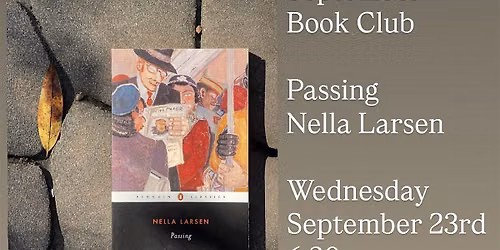 WHB September Book Club: Passing by Nella Larsen