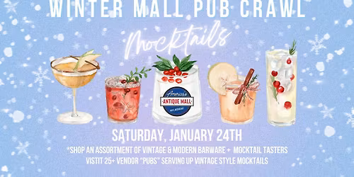 Winter Mall Pub Crawl: Saturday, January 24th, 1PM - 3PM
