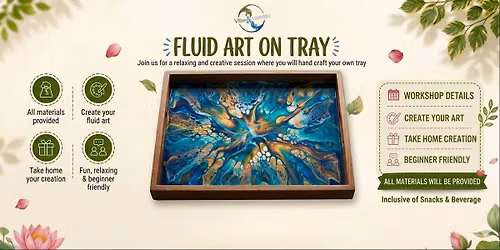 Fluid Art on Tray