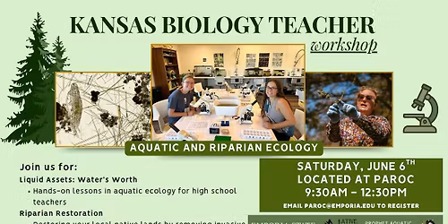 KS Biology Teacher Workshop: Aquatic & Riparian Ecology