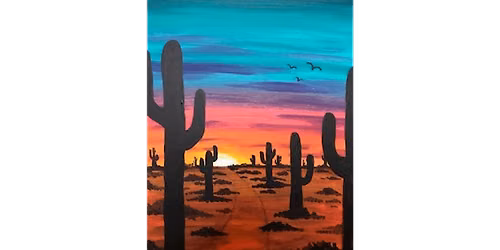 Southwest Sunset - Paint and Sip in Houston | Classpop!\u2122