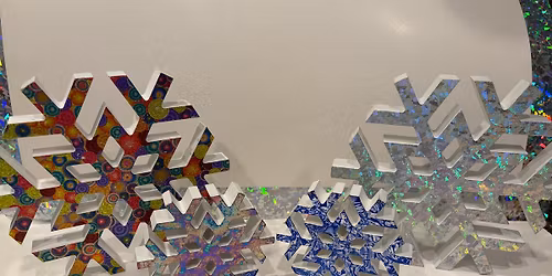 Set of 3D Snowflake Foiling workshop with Terri