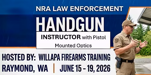 NRA Law Enforcement Handgun Instructor Training