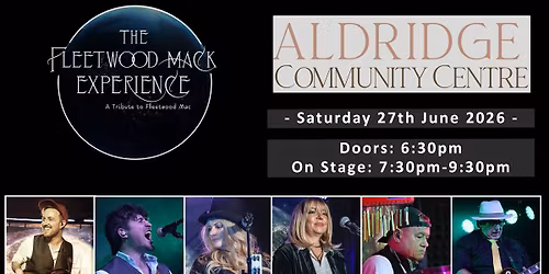 The Fleetwood Mack Experience live at Aldridge Community Centre