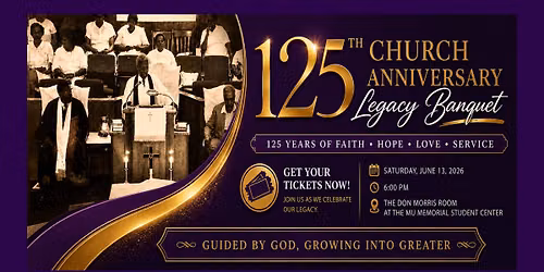 Legacy Banquet: Celebrating 125 Years of Young Chapel AME Church