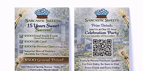 15 Years Sweet Success Raffle & Party