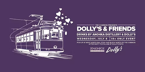 Dolly's X Anohka Distillery Cocktail Railcar Wednesday, July 8 7:15pm