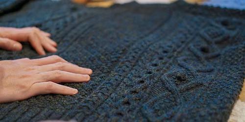 Aran Knitting Workshop - Knit an Irish Aran Scarf with Irish Wool