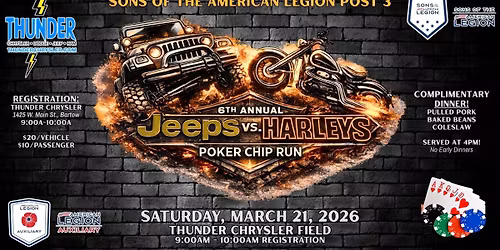Convoy to 6th Annual Jeeps vs. Harleys Poker Run