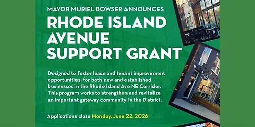 Rhode Island Ave Support Grant Info Session