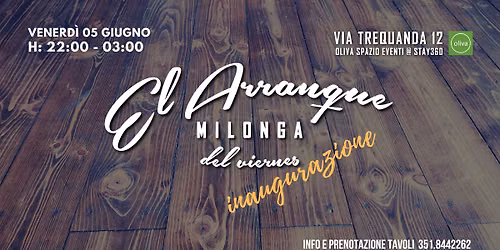 EL ARRANQUE - INAUGURAZIONE 2026