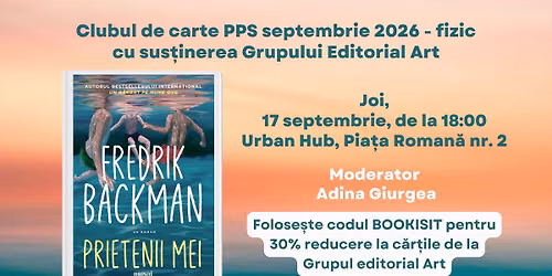 Club de carte PPS fizic- septembrie 2026 - \u201ePrietenii mei\u201d de Fredrik Backman