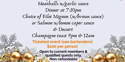 Pismo Moose Lodge NYE Party 