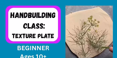 Clay handbuilding: Texture plate or bowl