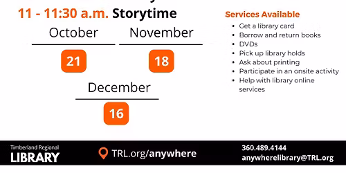 Family Storytime @ Holy Family Catholic Church in Frances