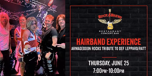 HAIRBAND EXPERIENCE A DEF LEPPARD TRIBUTE @ Rock & Brews Royal Oak