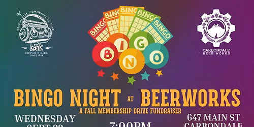 Bingo at Beerworks - A KDNK Fundraiser