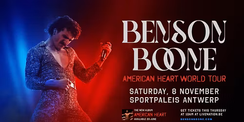 Benson Boone: American Heart World Tour | Sportpaleis