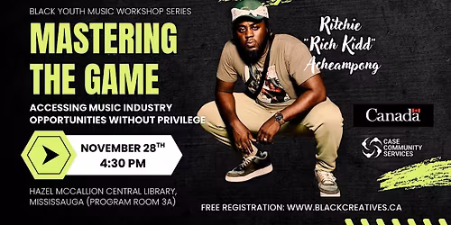 Mastering the Game - Accessing Canadian Music Industry Opportunities