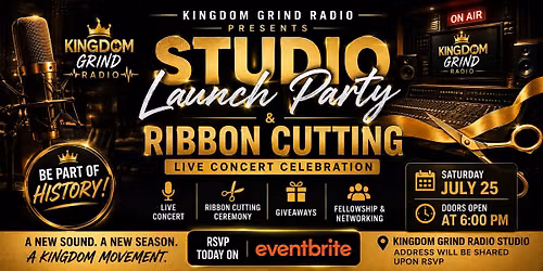 Kingdom Grind Radio Ribbon Cutting & Live Concert