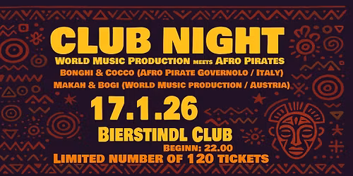 Club Night - World Music Production meets Afro Pirate Governolo
