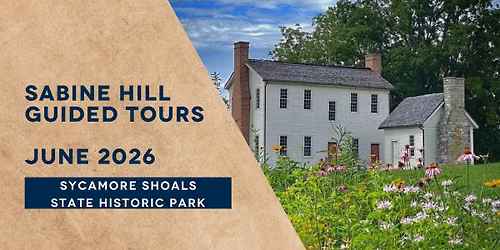Sabine Hill Guided Tours: June 2026