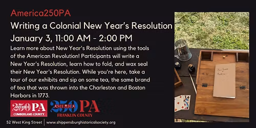 Writing a Colonial New Year's Resolution