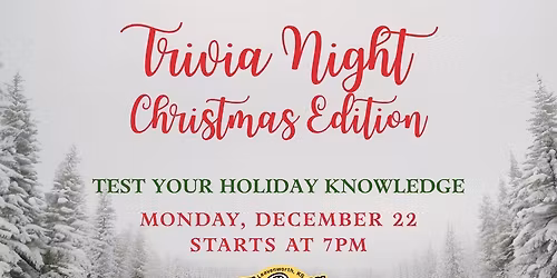 \ud83c\udf85 \ud83c\udf84 Christmas Trivia Night at Ten Penny! \ud83c\udf84