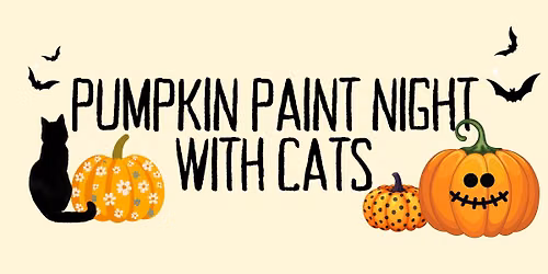 Pumpkin Paint Night with Cats