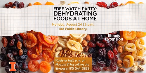 Free Watch Party: Dehydrating Foods at Home | Belvidere