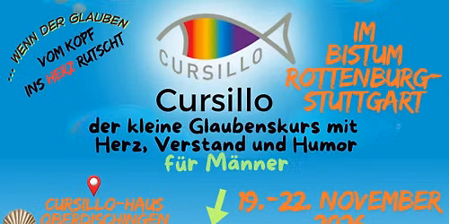 Cursillo f\u00fcr M\u00e4nner im Bistum Rottenburg-Stuttgart