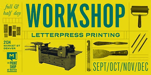 2026 Letterpress Workshops