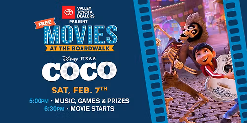 Free Movies at the Boardwalk: Coco