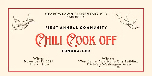 Meadowlawn PTO Community Chili Cook Off