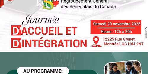 JOURN\u00c9E D'ACCUEIL ET D'INT\u00c9GRATION DES NOUVEAUX ARRIVANTS