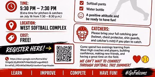Future Falcons Softball Camp Day #1
