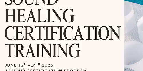 Sound Healing Certification Training