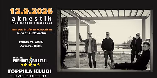 Aknestik - Vien sun syd\u00e4men pohjoiseen 40-vuotisjuhlakiertue
