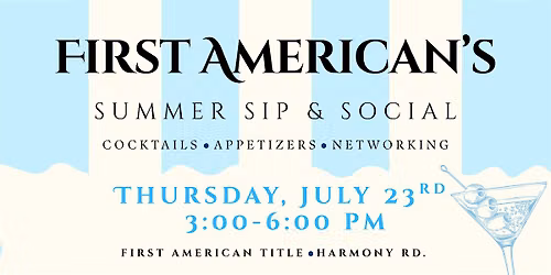 First American's Summer Sip & Social