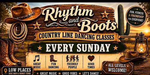 Beginners' Country Line Dancing | Low Places, Digbeth