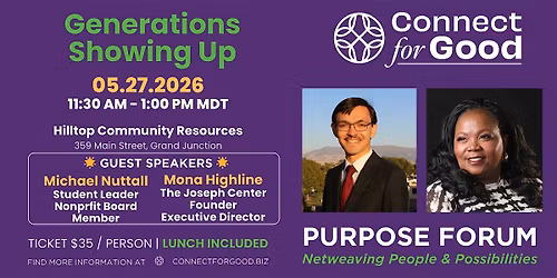 May 2026 Purpose Forum