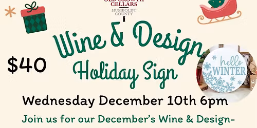 Wine & Design Series: Holiday Signs