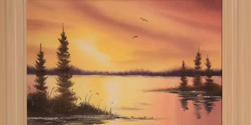 CRI Instructed Bob Ross Paint Class -Sunset