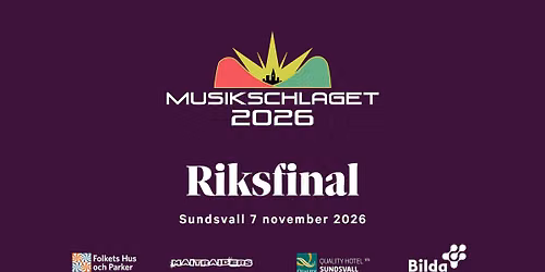 Musikschlaget 2026 - Riksfinal Sundsvall