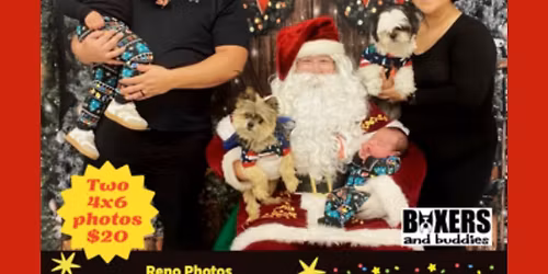 Santa Claus and Paws - Festive Family & Pet Photos with Santa!